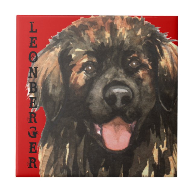 Leonberger Färg Block Kakelplatta (Framsidan)