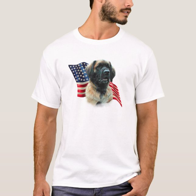 Leonberger Flagga T-shirt (Framsida)