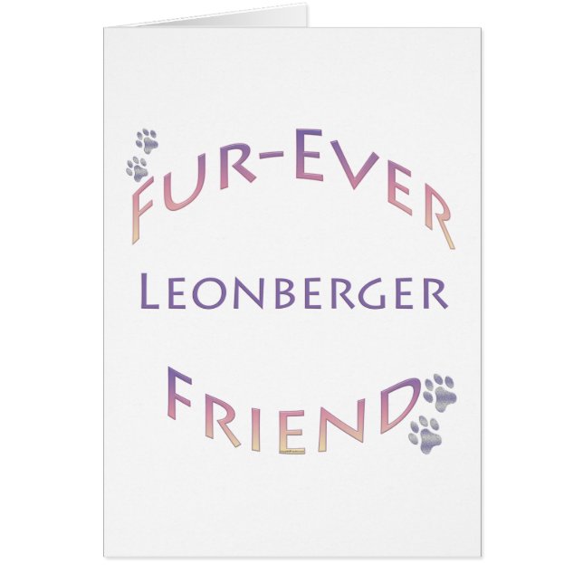Leonberger Furever Hälsningskort (Framsidan)