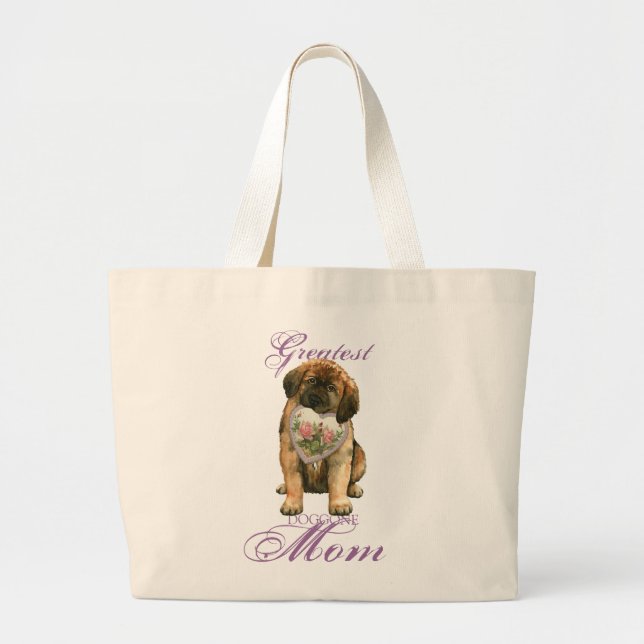 Leonberger Heart Mamma Jumbo Tygkasse (Framsidan)