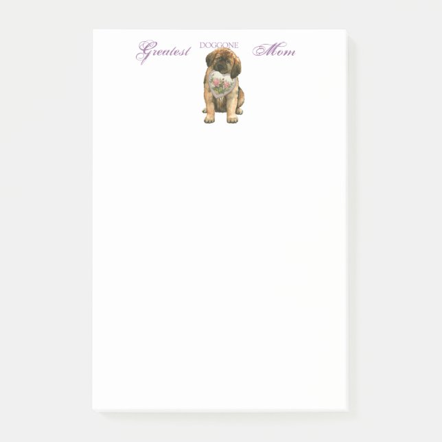 Leonberger Heart Mamma Post-it Block (Framsida)