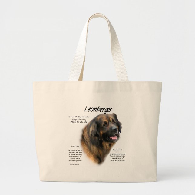 Leonberger-historikdesign Jumbo Tygkasse (Framsidan)