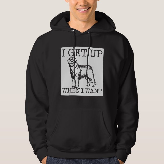 Leonberger hund 1 hoodie (Framsida)