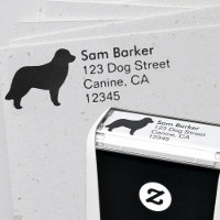 Leonberger Hund aveln Silhouette Returadress
