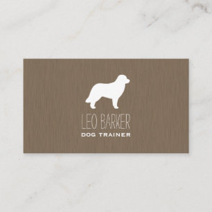 Leonberger Hund aveln Silhouette Visitkort