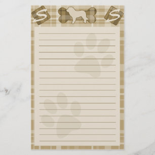 Leonberger Hund aveln Stationery Brevpapper