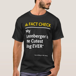 Leonberger Hund Funny Fact Check T Shirt