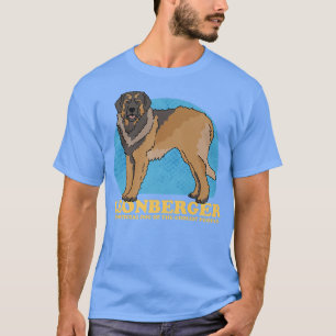 Leonberger-Hund i Hundägare Leonberge T Shirt