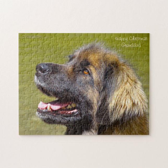 Leonberger hund. pussel (Horisontell)