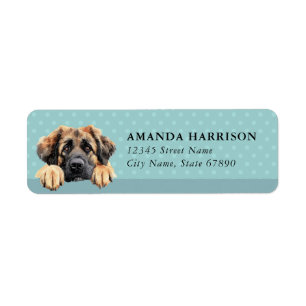 Leonberger Hund Returadressetiketter Returadress Etikett