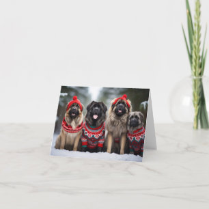 Leonberger Hundar julkort Kort