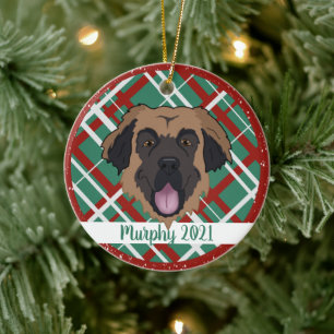 Leonberger jul julgransprydnad keramik
