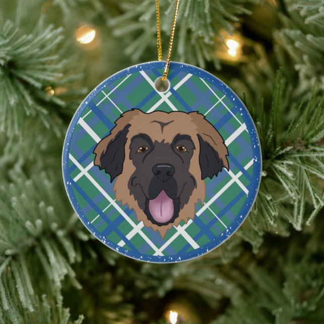Leonberger jul julgransprydnad keramik (Träd)