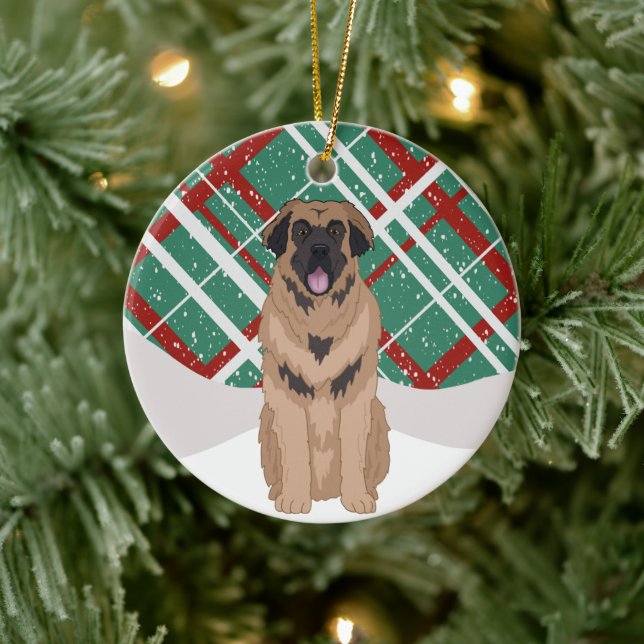 Leonberger jul julgransprydnad keramik (Träd)