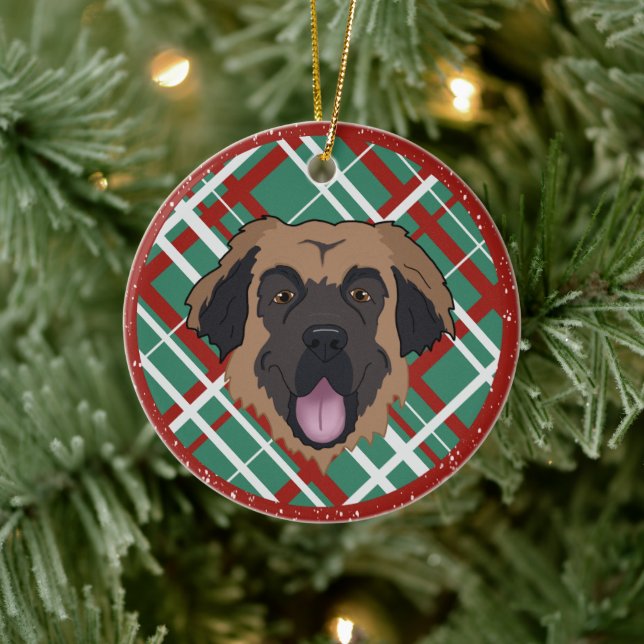 Leonberger jul julgransprydnad keramik (Träd)