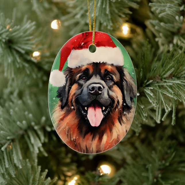 Leonberger Julpenselmålning teckning Julgransprydnad Keramik (Träd)