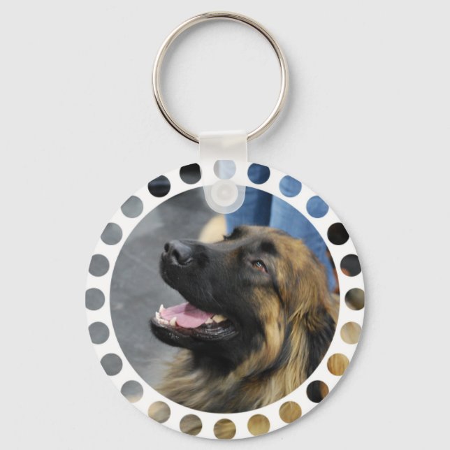 Leonberger Keychain Nyckelring (Framsida)