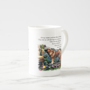Leonberger konstgåvor benporslin mugg