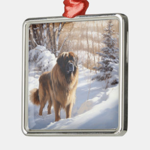 Leonberger Låt det snöa jul Julgransprydnad Metall