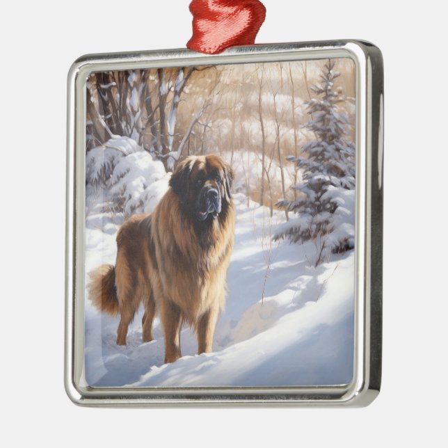 Leonberger Låt det snöa jul Julgransprydnad Metall (Vänster)