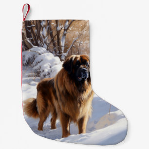 Leonberger Låt det snöa jul Liten Julstrumpa