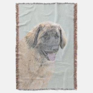 Leonberger-målning - Cute Original Hund Art Filt