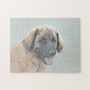 Leonberger-målning - Söt originell hundkonst Pussel