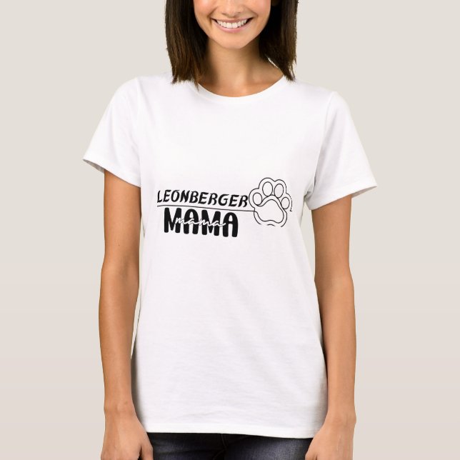 Leonberger Mamma, leonberger Älskare, Hund älskare T Shirt (Framsida)