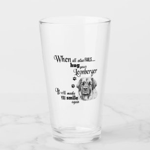 Leonberger modern konst söt hund aveln slogan glaskopp