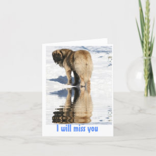 Leonberger ordstäv Goodbye Kort