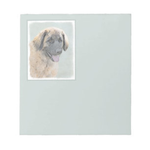 Leonberger Painting - Cute Original Hund Art Anteckningsblock