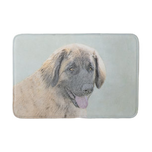 Leonberger Painting - Cute Original Hund Art Badrumsmatta