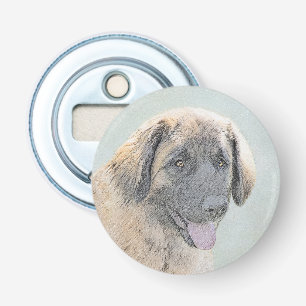 Leonberger Painting - Cute Original Hund Art Flasköppnare