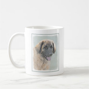 Leonberger Painting - Cute Original Hund Art Kaffemugg