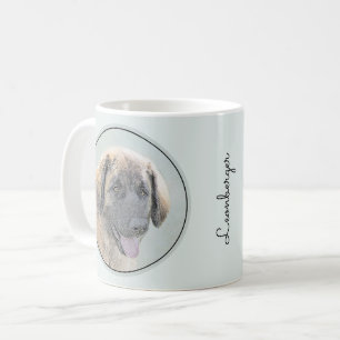 Leonberger Painting - Cute Original Hund Art Kaffemugg