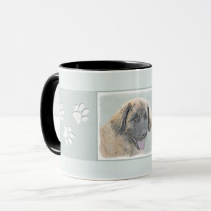 Leonberger Painting - Cute Original Hund Art Mugg
