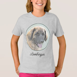 Leonberger Painting - Cute Original Hund Art T Shirt
