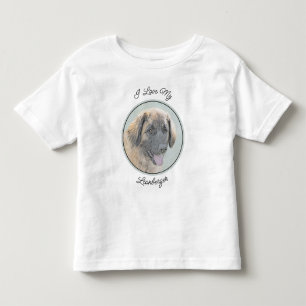 Leonberger Painting - Cute Original Hund Art T Shirt