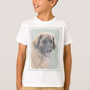 Leonberger Painting - Cute Original Hund Art T Shirt