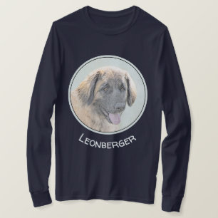 Leonberger Painting - Cute Original Hund Art T Shirt