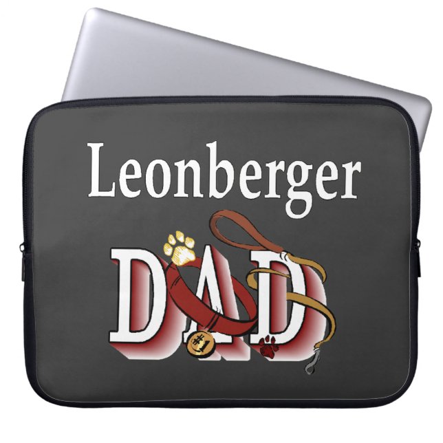 Leonberger Pappa Laptop Fodral (Framsidan)