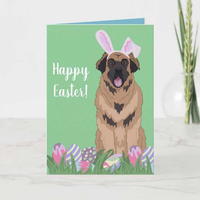Leonberger Påskhare Kort (Framsida)
