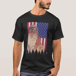 Leonberger Patriotic Hund USA Pride American Flagg T Shirt