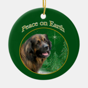 Leonberger Peace Julgransprydnad Keramik