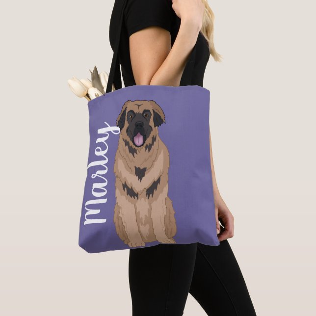  Leonberger Tote Bag Tygkasse (Närbild)