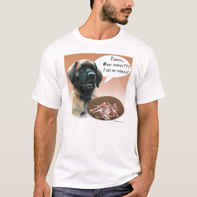 Leonberger Turkey T Shirt (Framsida)