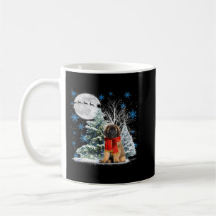 Leonberger under Moonlight Snö jul Pajama 1 Kaffemugg