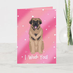Leonberger Valentines day Tack Kort