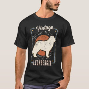 Leonberger Vintage Retro Classic Hund Kärlek T Shirt