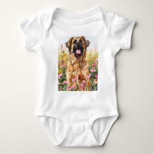 Leonberger Watercolor Baby Body T Shirt